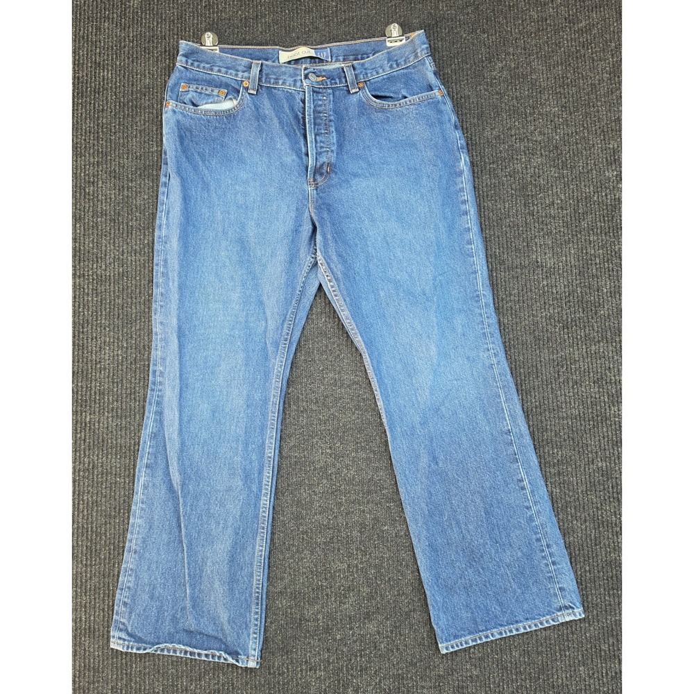 Vintage Gap Bootcut Ankle Jeans Womens 14 Blue Denim Button Fly Made in USA